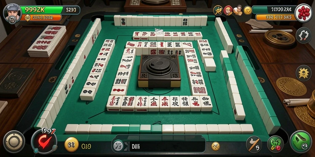 Gameplay seru Mahjong di 999ZK dengan grafis menawan.