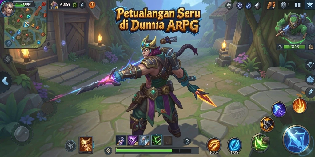 Screenshoot ADI99 menampilkan aksi seru gameplay ARPG.