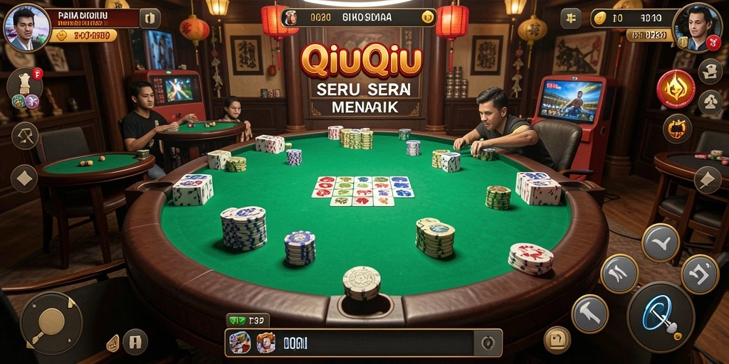 Tampilan gameplay QiuQiu yang penuh aksi dan strategi.