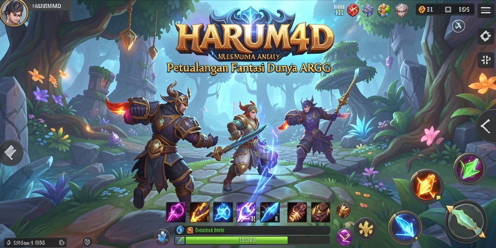 Screenshot gameplay HARUM4D yang menunjukkan aksi seru dalam pertarungan ARPG.