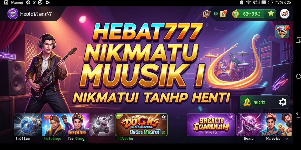 Tampilan menarik dari gameplay HEBAT777 saat memainkan musik.