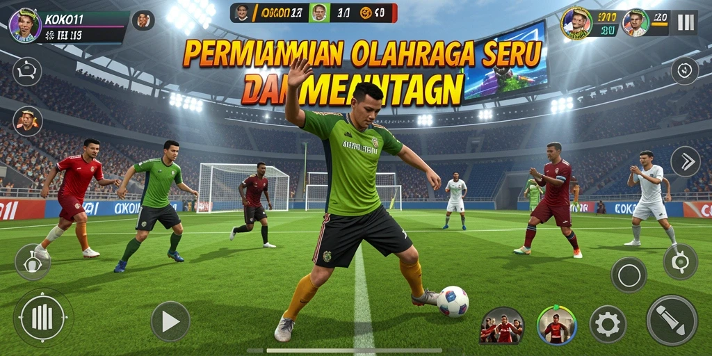 Gameplay KOKO11 yang seru saat bertanding.