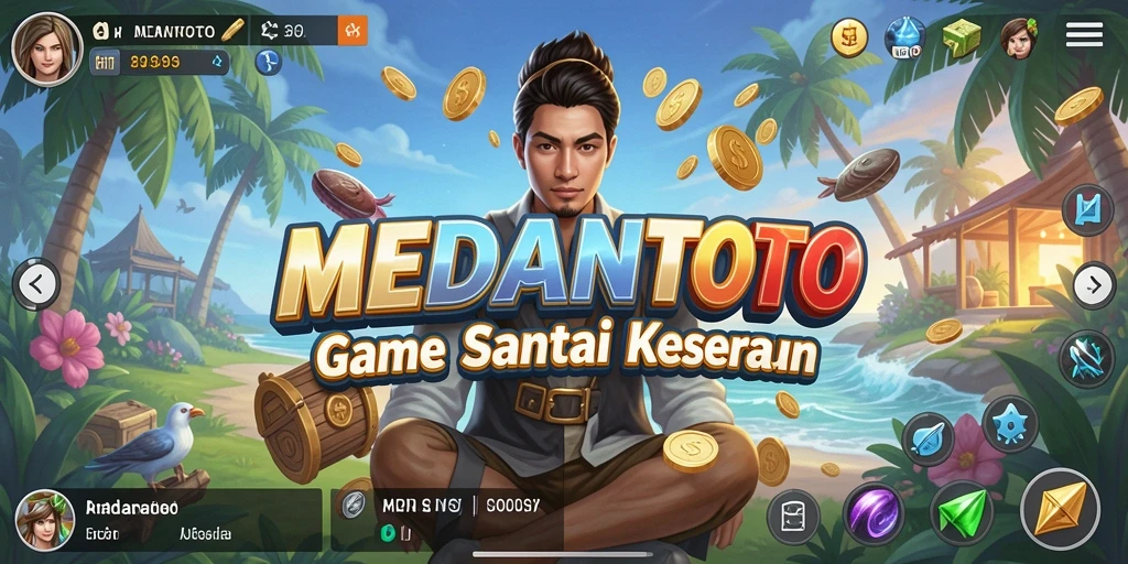 Tampilan gameplay MEDANTOTO yang menarik dan penuh warna.
