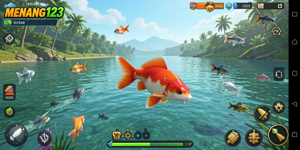 Gameplay menarik dalam MENANG123 menunjukkan keseruan memancing.